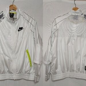 Nike Womens Sportswear NSW Woven Track Jacket White Active AR3025 100 XS‎ Mesh